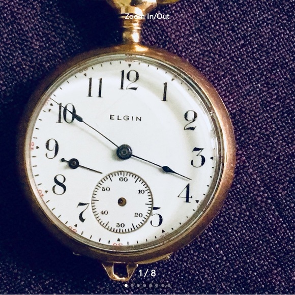 Vtg 10K GF Jewel ELGIN Pocket Watch Size Grade 409 Circa 1914 RUN